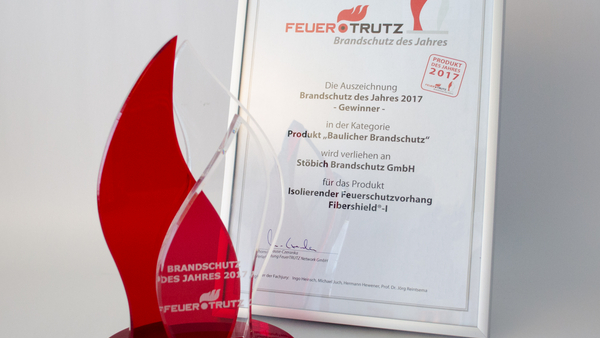 Award of FeuerTRUTZ as fire protection of the year 2017