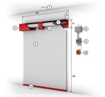 Constructive system design - Without guide rail